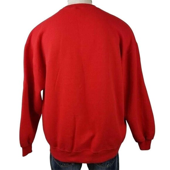 Vintage 90’s Russell Athletic Men’s Red Crewneck Sweatshirt XXL Made USA - Picture 4 of 6